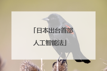 日本出台首部人工智能法