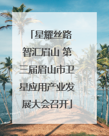 星耀丝路 智汇眉山 第三届眉山市卫星应用产业发展大会召开