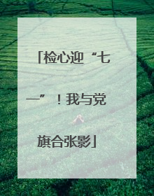 检心迎“七一”！我与党旗合张影