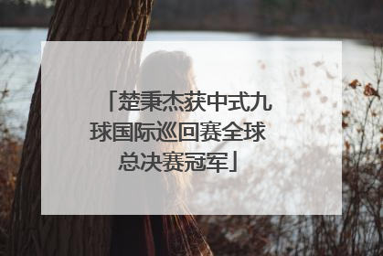 楚秉杰获中式九球国际巡回赛全球总决赛冠军