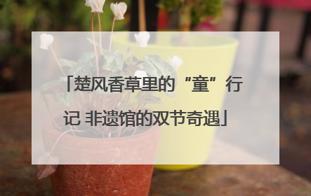 楚风香草里的“童”行记 非遗馆的双节奇遇