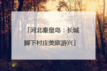 河北秦皇岛：长城脚下村庄美旅游兴