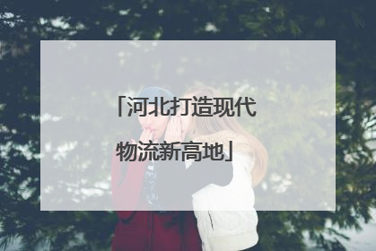河北打造现代物流新高地