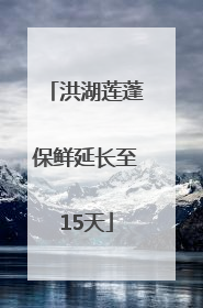 洪湖莲蓬保鲜延长至15天