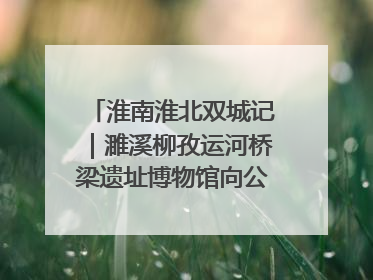 淮南淮北双城记｜濉溪柳孜运河桥梁遗址博物馆向公众开放 可沉浸式触摸历史