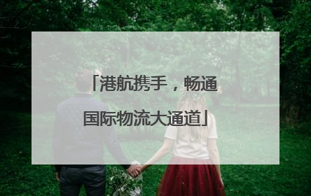 港航携手，畅通国际物流大通道