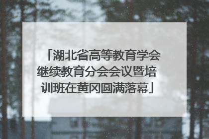湖北省高等教育学会继续教育分会会议暨培训班在黄冈圆满落幕