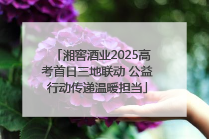湘窖酒业2025高考首日三地联动 公益行动传递温暖担当