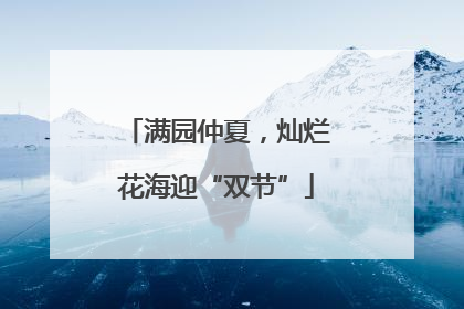 满园仲夏，灿烂花海迎“双节”