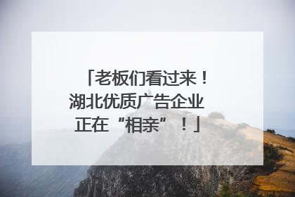 老板们看过来！湖北优质广告企业正在“相亲”！