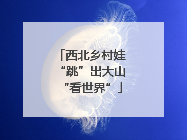 西北乡村娃“跳”出大山“看世界”
