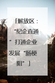 解放区：“纪企直通”打通企业发展“肠梗阻”