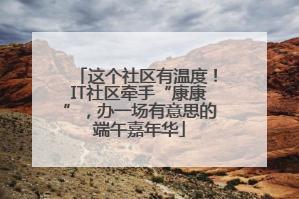 这个社区有温度！IT社区牵手“康康”，办一场有意思的端午嘉年华