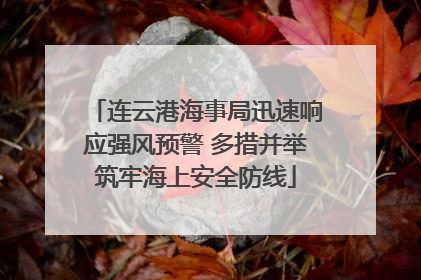 连云港海事局迅速响应强风预警 多措并举筑牢海上安全防线