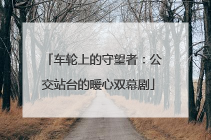 车轮上的守望者：公交站台的暖心双幕剧