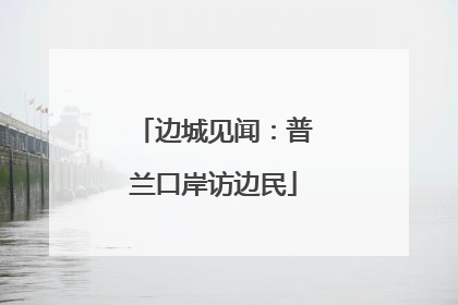 边城见闻：普兰口岸访边民