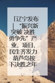 辽宁发布｜“振兴新突破 决胜勇争先”产业、项目、民生齐发力 葫芦岛按下决胜之年“加速键”