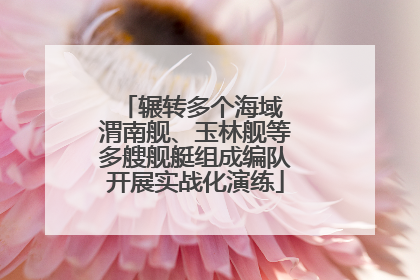 辗转多个海域 渭南舰、玉林舰等多艘舰艇组成编队开展实战化演练