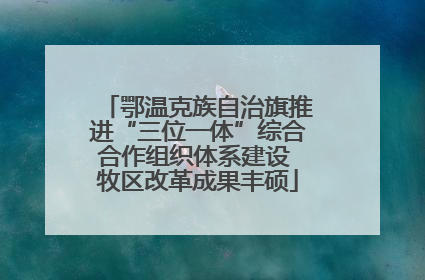 鄂温克族自治旗推进“三位一体”综合合作组织体系建设 牧区改革成果丰硕