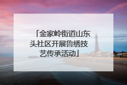 金家岭街道山东头社区开展鲁绣技艺传承活动