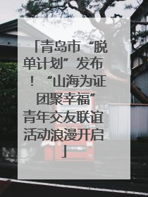 青岛市“脱单计划”发布！“山海为证 团聚幸福”青年交友联谊活动浪漫开启