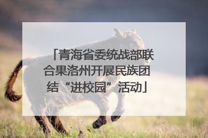 青海省委统战部联合果洛州开展民族团结“进校园”活动