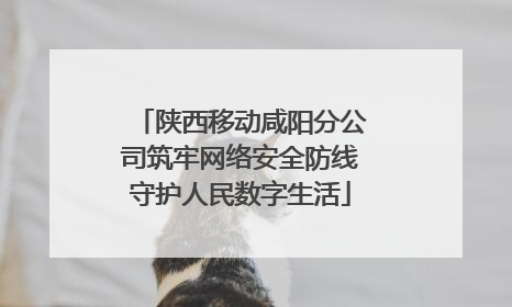 陕西移动咸阳分公司筑牢网络安全防线守护人民数字生活