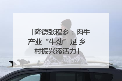 隆德张程乡：肉牛产业“牛劲”足 乡村振兴添活力