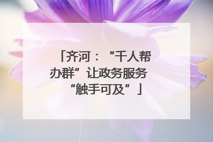 齐河：“千人帮办群”让政务服务“触手可及”