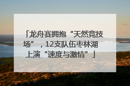 龙舟赛拥抱“天然竞技场”，12支队伍枣林湖上演“速度与激情”