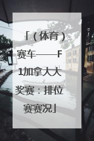 （体育）赛车——F1加拿大大奖赛：排位赛赛况