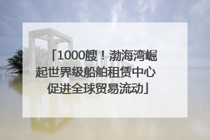 1000艘！渤海湾崛起世界级船舶租赁中心 促进全球贸易流动