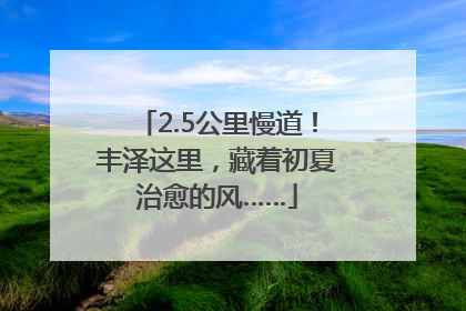 2.5公里慢道！丰泽这里，藏着初夏治愈的风……