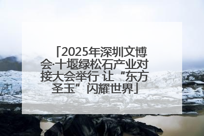 2025年深圳文博会·十堰绿松石产业对接大会举行 让“东方圣玉”闪耀世界