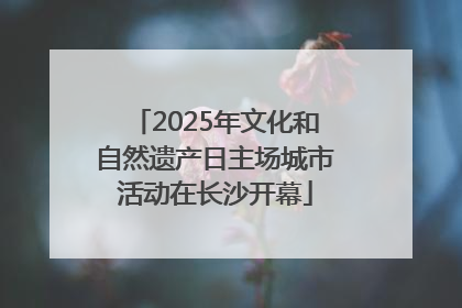 2025年文化和自然遗产日主场城市活动在长沙开幕
