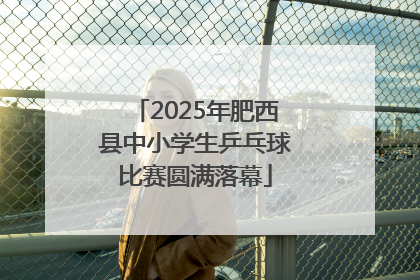 2025年肥西县中小学生乒乓球比赛圆满落幕
