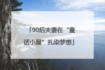 90后夫妻在“童话小屋”扎染梦想