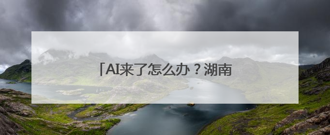 AI来了怎么办？湖南师范大学学子这样回答