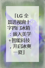 LG 全景透视窗十字四门冰箱：嵌入美学+智能科技，开启冰爽一夏